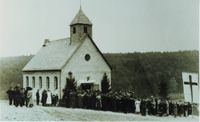 Einweihung der Rohnst&auml;dter Lutherkirche im Oktober 1953